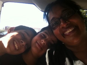 The boys and me ©Asha Rajan
